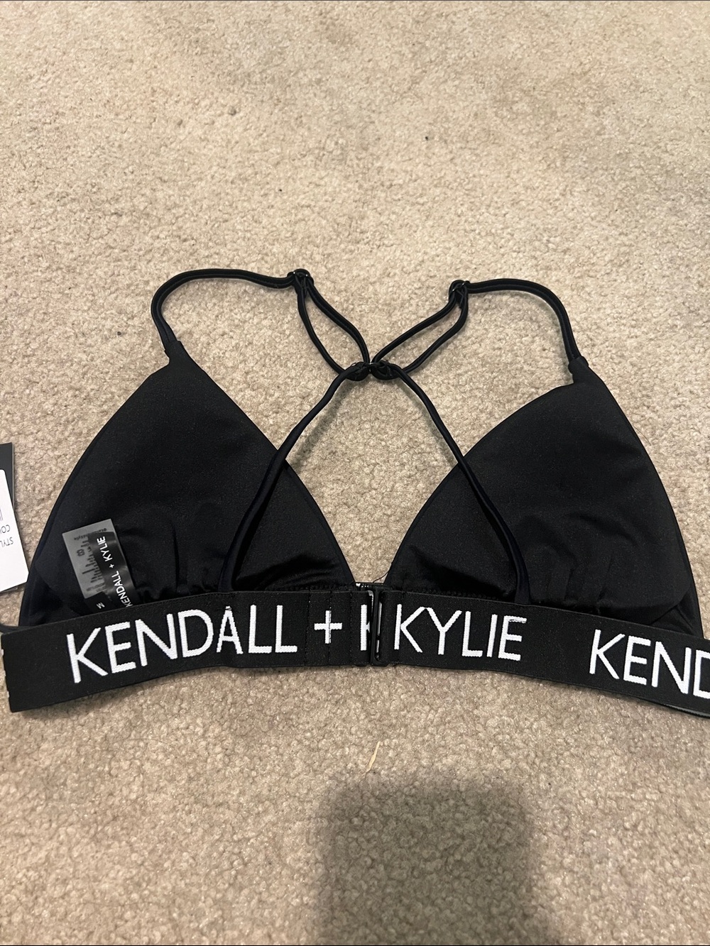 Kendall & Kylie Black Logo Elastic Bikini Set - Picture 5 of 6